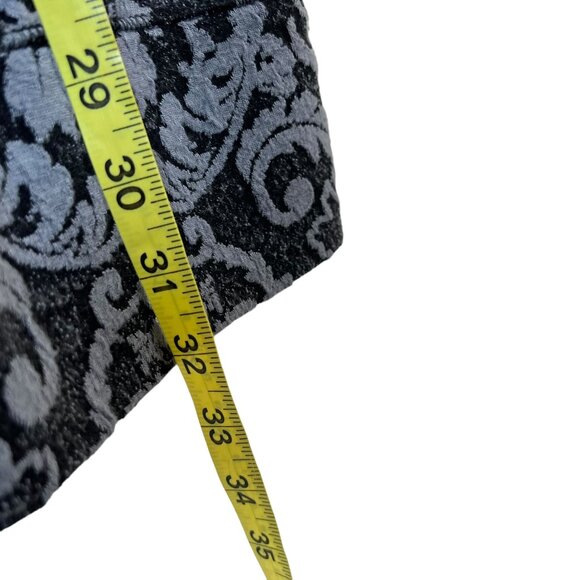 Soma Grey Textured Print Zip Up Long Jacket Medium - Picture 6 of 8